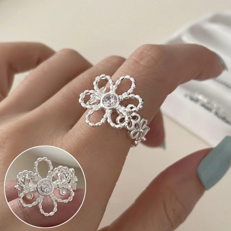 Vintage Style Bow Knot Copper Plating Open Rings