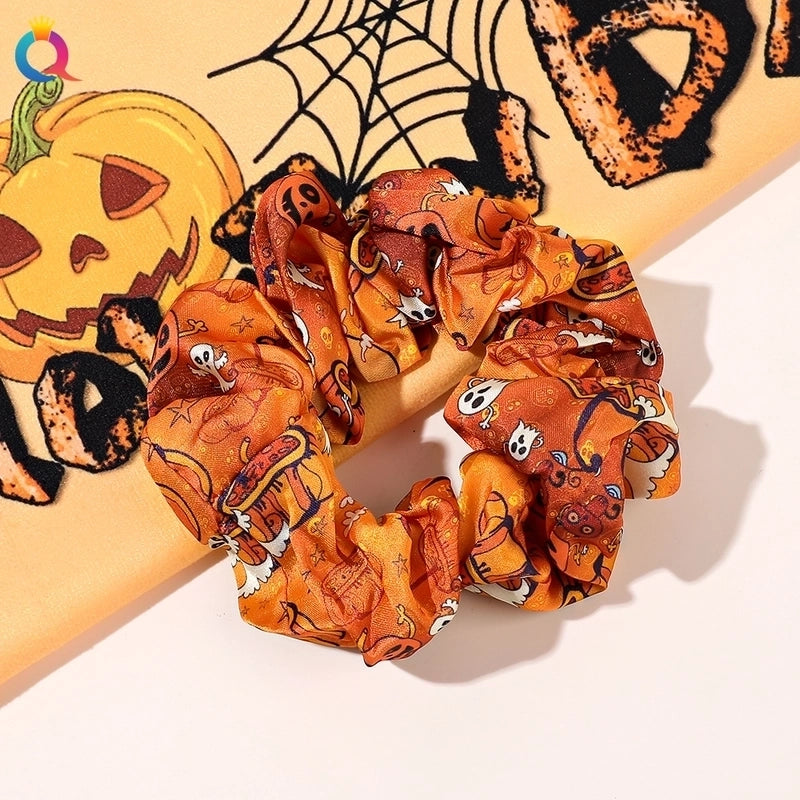 Halloween Funny Pumpkin Hair Tie