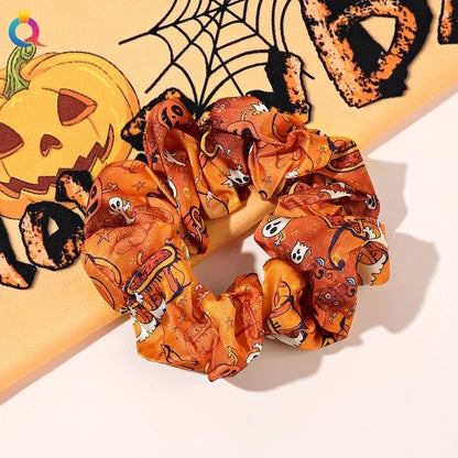 Halloween Funny Pumpkin Hair Tie