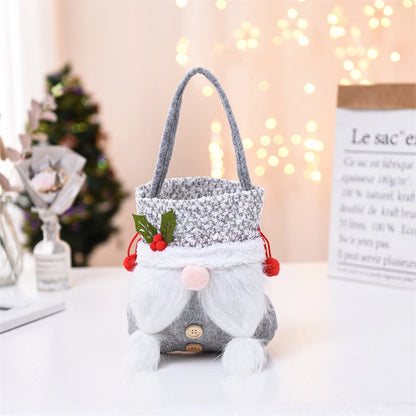 Christmas Fashion Solid Color Party Gift Bags