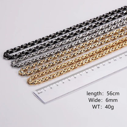 IG Style Circle Stainless Steel Electroplating Necklaces