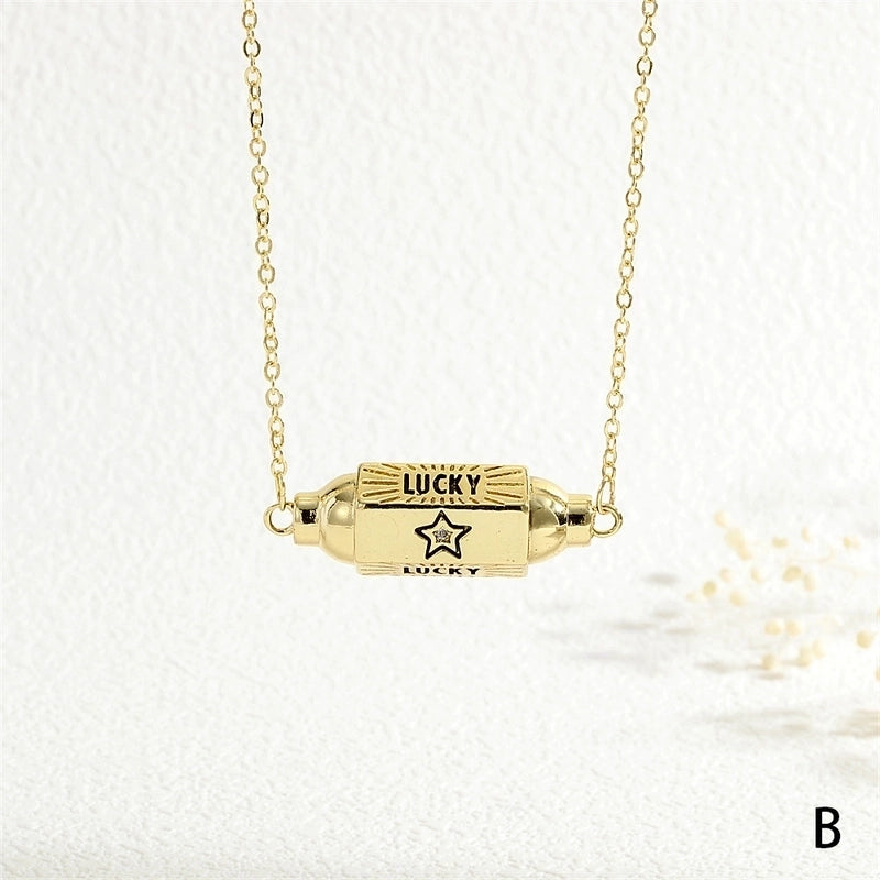 Copper 18K Gold Plated Plating Inlay Devil's Eye Heart Shape Candy Zircon Pendant Necklace