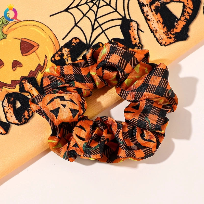 Halloween Funny Pumpkin Hair Tie