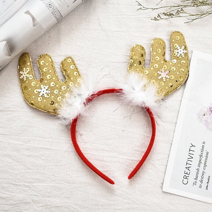 Christmas Cute Santa Claus Antlers Party Costume Props