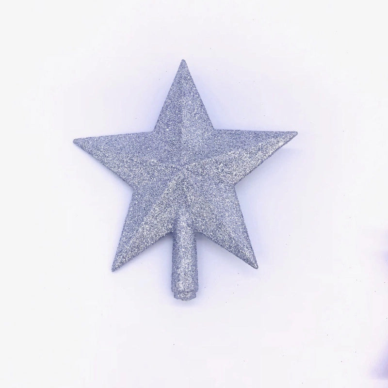 Christmas Stars Christmas Christmas Tree Decorations 23cm Golden Christmas Tree Pendant Five-pointed Star With Gold Powder