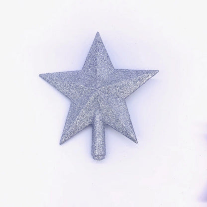 Christmas Stars Christmas Christmas Tree Decorations 23cm Golden Christmas Tree Pendant Five-pointed Star With Gold Powder