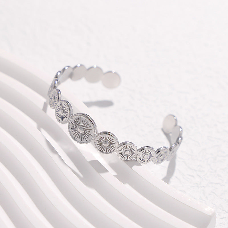 Round Stainless Steel Electroplating Bangles