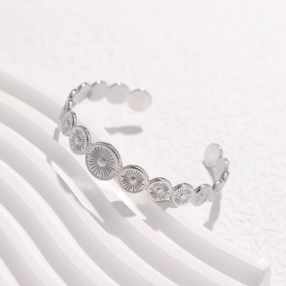 Round Stainless Steel Electroplating Bangles