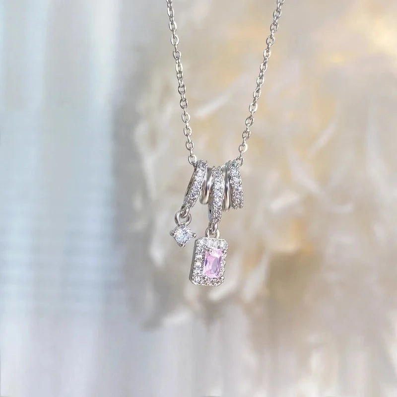 Copper Plating Geometric Pendant Necklace