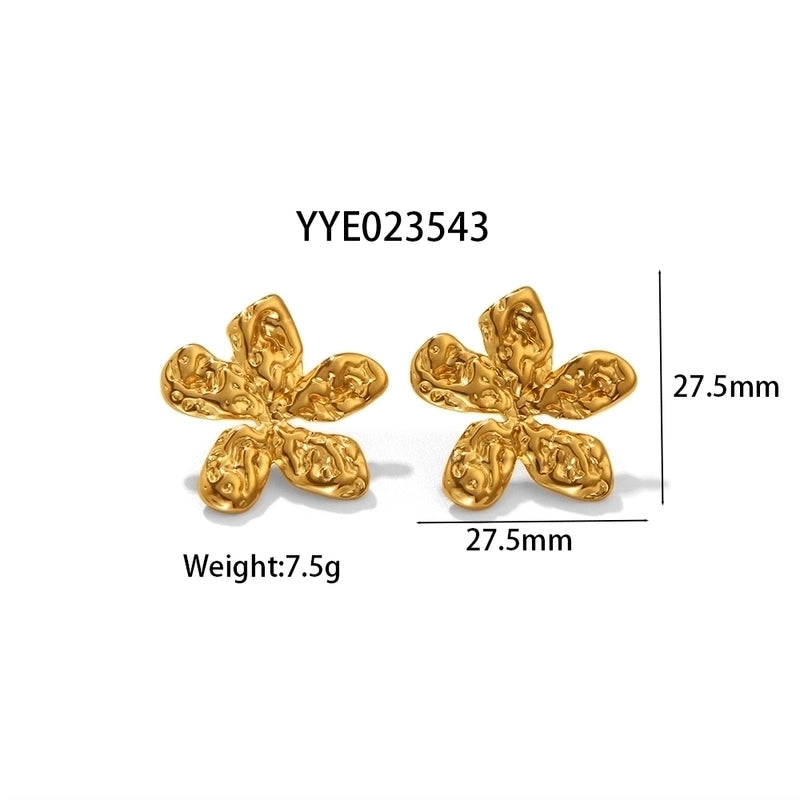 1 Pair IG Style Marine Style Modern Style Irregular Irregular Plating 304 Stainless Steel 316 Stainless Steel 18K Gold Plated Ear Studs