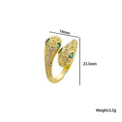 Copper 18K Gold Plated Minimalist Shiny Plating Snake Rings