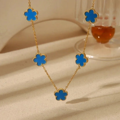 Sweet Minimalist Classic Style Pork Belly 304 Stainless Steel 18K Gold Plated Curb Chain Necklace In Bulk