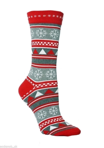Unisex Christmas Santa Claus Elk Cotton Blending Jacquard Ankle Socks