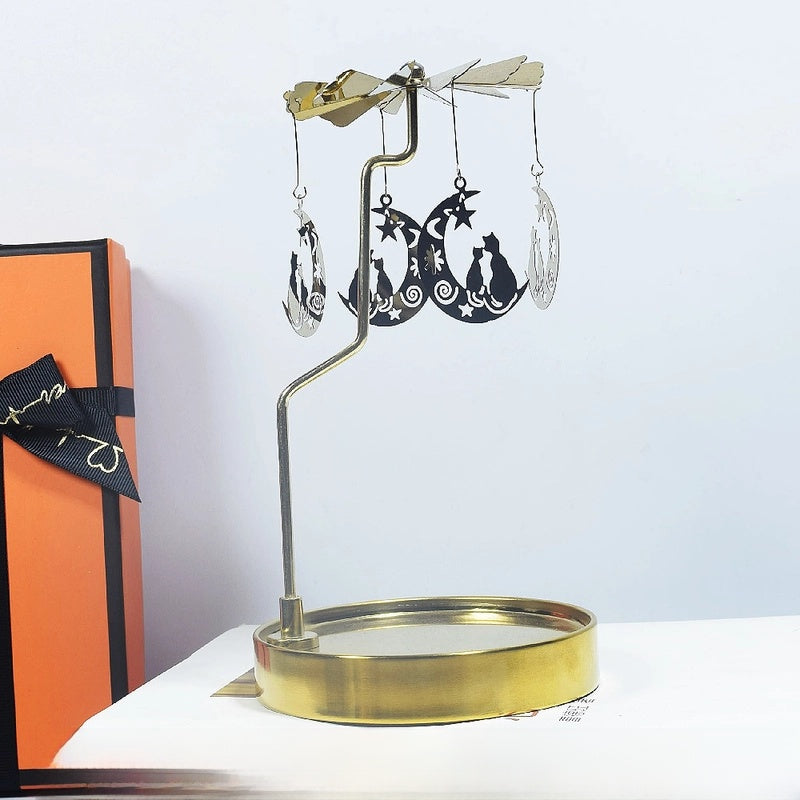 Novelty Solid Color Stainless Steel Metal Candlestick