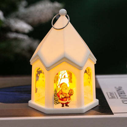 Christmas Decorations Children's Luminous Gift Retro Night Light Christmas Tree Pendant Ornaments Desktop Layout Props