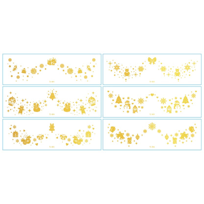 Christmas Christmas Tree Santa Claus Elk Transfer Decal Tattoos & Body Art 1 Set