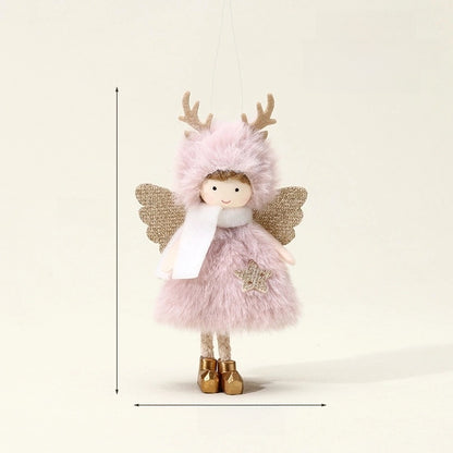 Christmas Angel Cloth Plush Party Hanging Ornaments