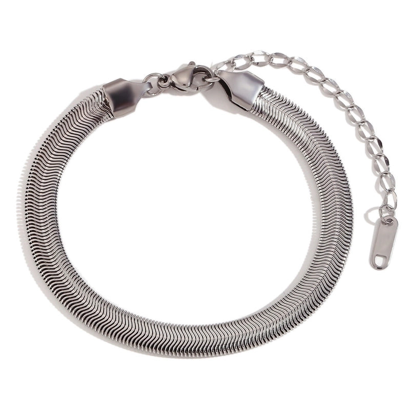 Lady Heart Shape 304 Stainless Steel Bracelets In Bulk