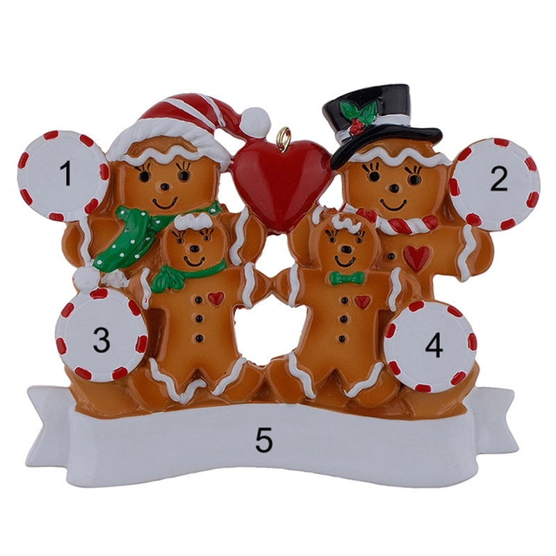 Christmas Cartoon Style Bear Snowman Resin Indoor Party Festival Hanging Ornaments