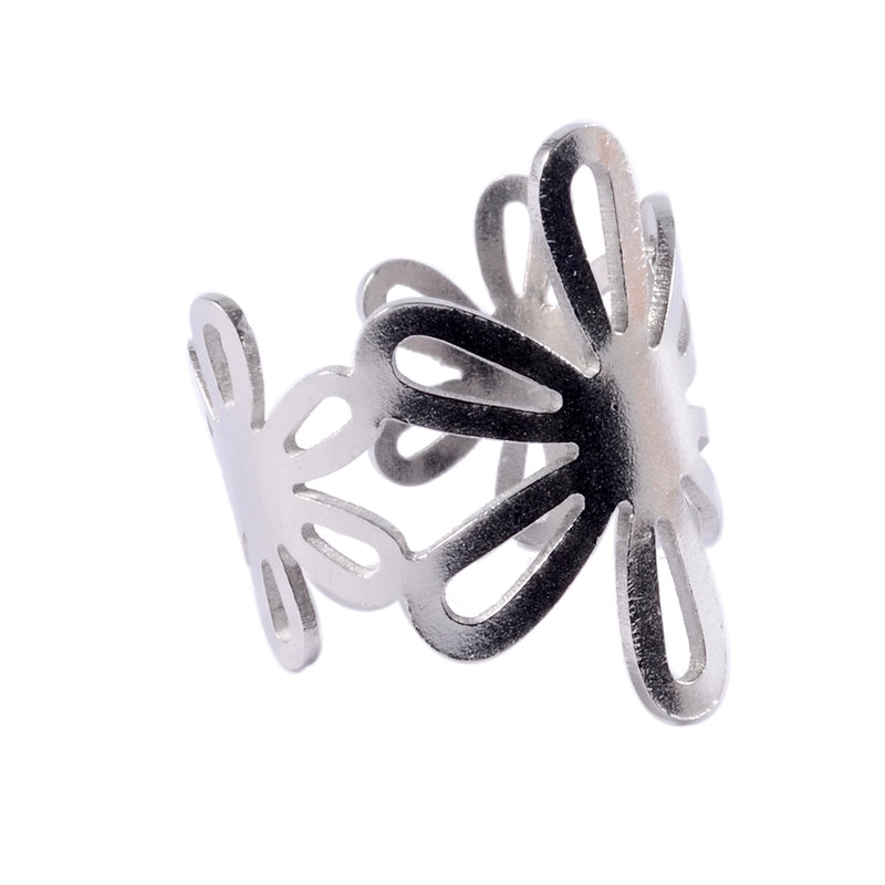 10 Pieces Casual Vacation Tropical Solid Color Polishing 304 Stainless Steel 18K Gold Plated Ear Cuffs