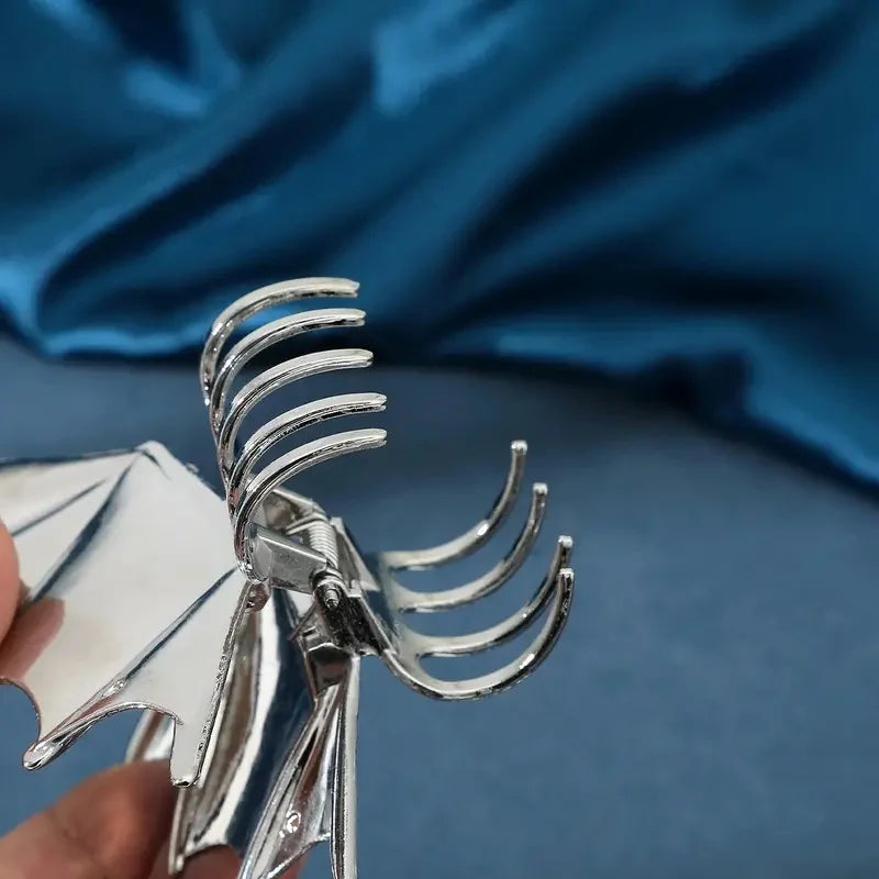 Halloween Elegant Lady Streetwear Women's Bat Metal Plating Hair Claws