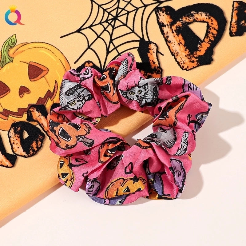 Halloween Funny Pumpkin Hair Tie