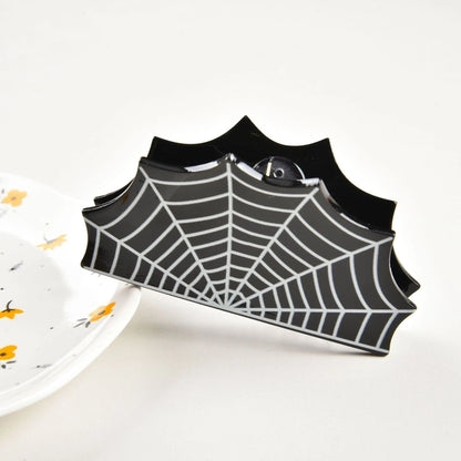 Halloween Women's Spider Web Bat Butterfly Arylic Hair Claws