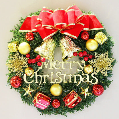 Green Lemon Christmas Wreath 30cm Decorative Door Hanging New Pendant Rattan Wreath 40cm Courtyard Layout Hotel Shopping Mall