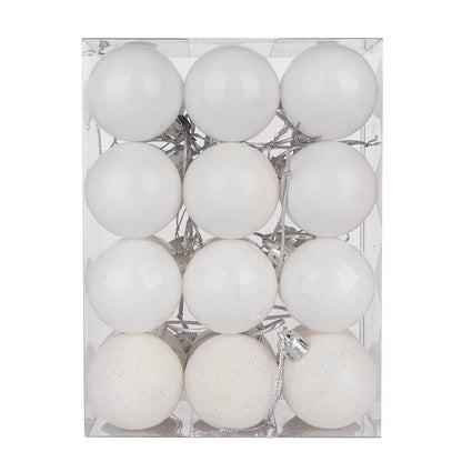 Christmas Ball 24 PCs 4cm Christmas Color Ball Plastic Bright Plating Ball Christmas Tree Decorations