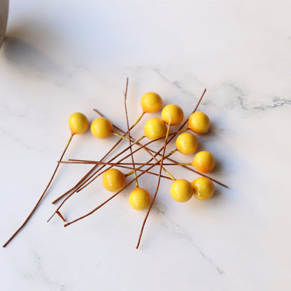 100 Pieces 10mm Real Berry Wedding Candy Box Accessories Christmas Gift Diy Real Flower Cherry Beads Small Fruit Berry Decoration