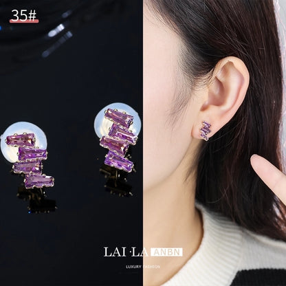 Mosquito Incense Plate Ear Clip Women's Ear Holes Exquisite Pearl Earrings Advanced Hong Kong Style Retro Niche Light Luxury Earrings