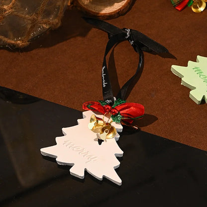 Christmas Sweet IG Style Christmas Tree Bell Gypsum Pendant Home Fragrance