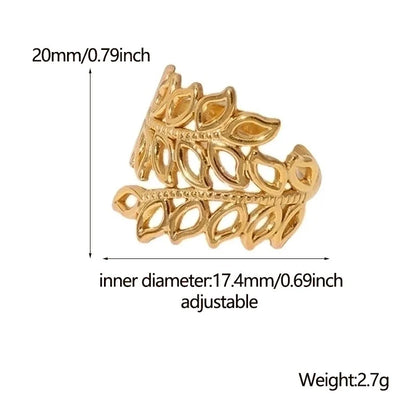 304 Stainless Steel 18K Gold Plated Stainless Steel Rings