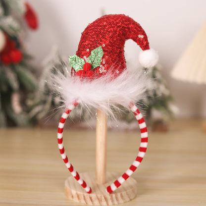 Christmas Holiday Decoration Headband Party Hat Belt Hair Accessory Clown Foot Headband Cartoon