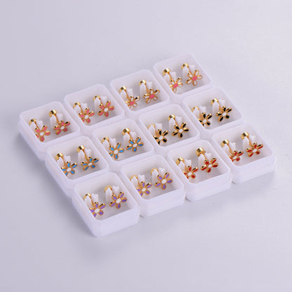 Cartoon Rainbow Stainless Steel Stud Earrings