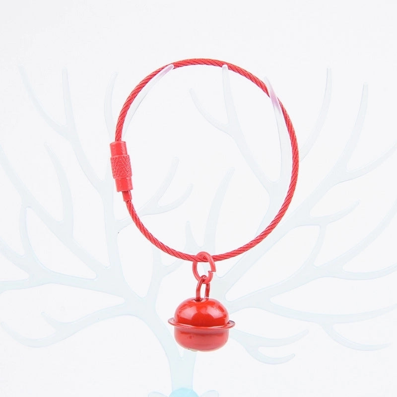 Cute Solid Color Bell Metal Unisex Bag Pendant Keychain 1 Piece