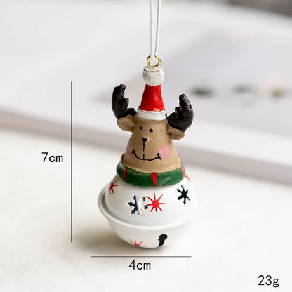 Christmas Cute Minimalist Elk Resin Iron Indoor Party Hanging Ornaments