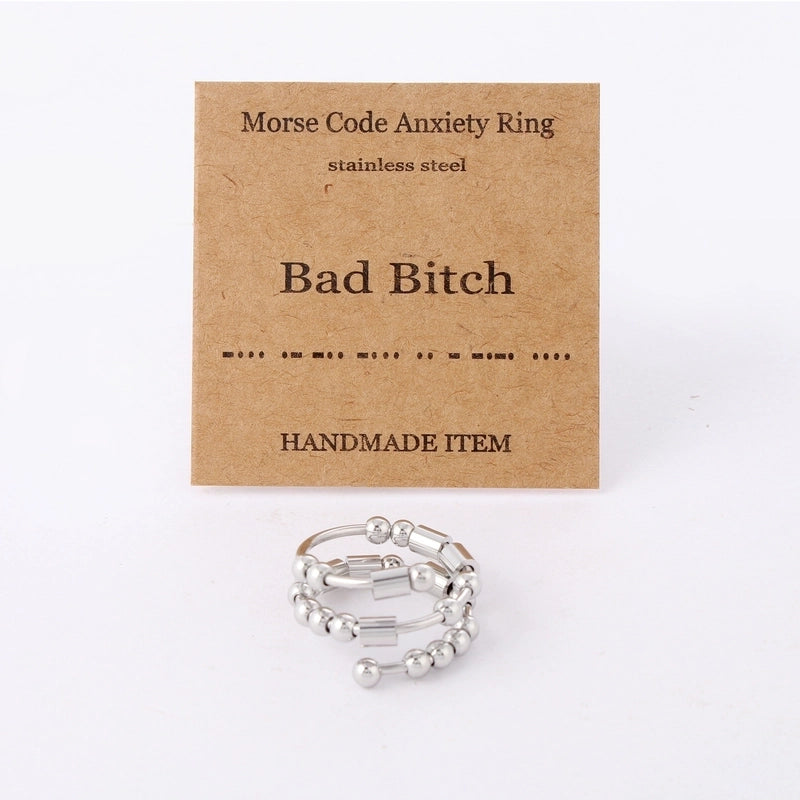 Fashion Geometric Stainless Steel Rings 1 Piece