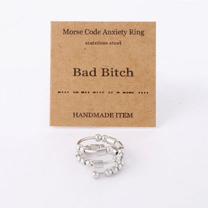 Fashion Geometric Stainless Steel Rings 1 Piece