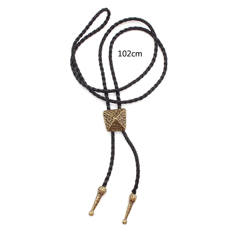 Punk Classic Style Star Cattle Skull Alloy Leather Rope Halloween Unisex Bolo Ties