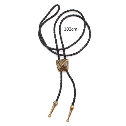 Punk Classic Style Star Cattle Skull Alloy Leather Rope Halloween Unisex Bolo Ties