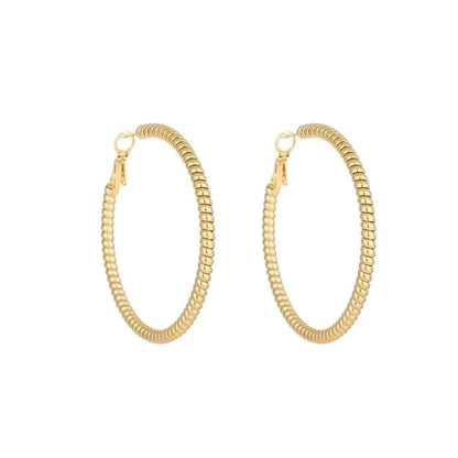 1 Pair Minimalist Solid Color Plating Titanium Steel Earrings