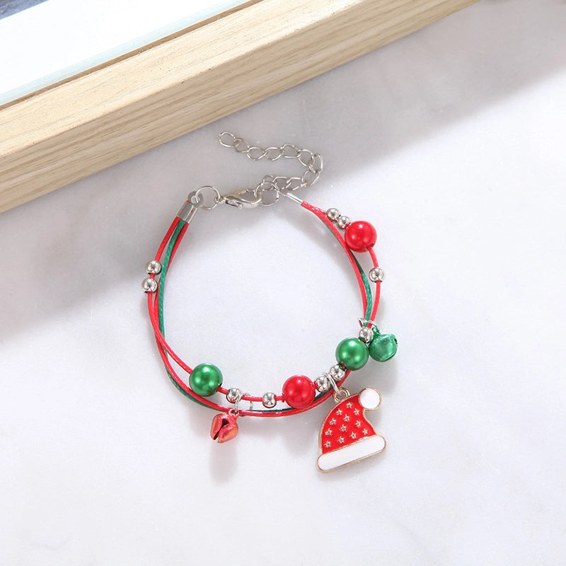 Cute Cartoon Character Alloy Plating Flakes Elk Christmas Women's