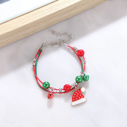 Cute Cartoon Character Alloy Plating Flakes Elk Christmas Women's