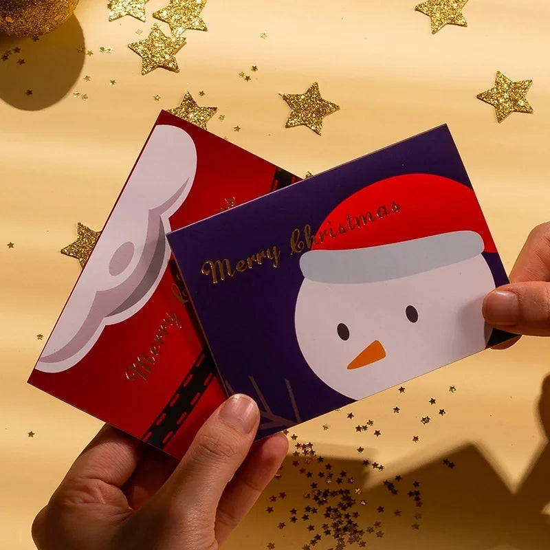 Christmas Artistic Snowman Christmas Card