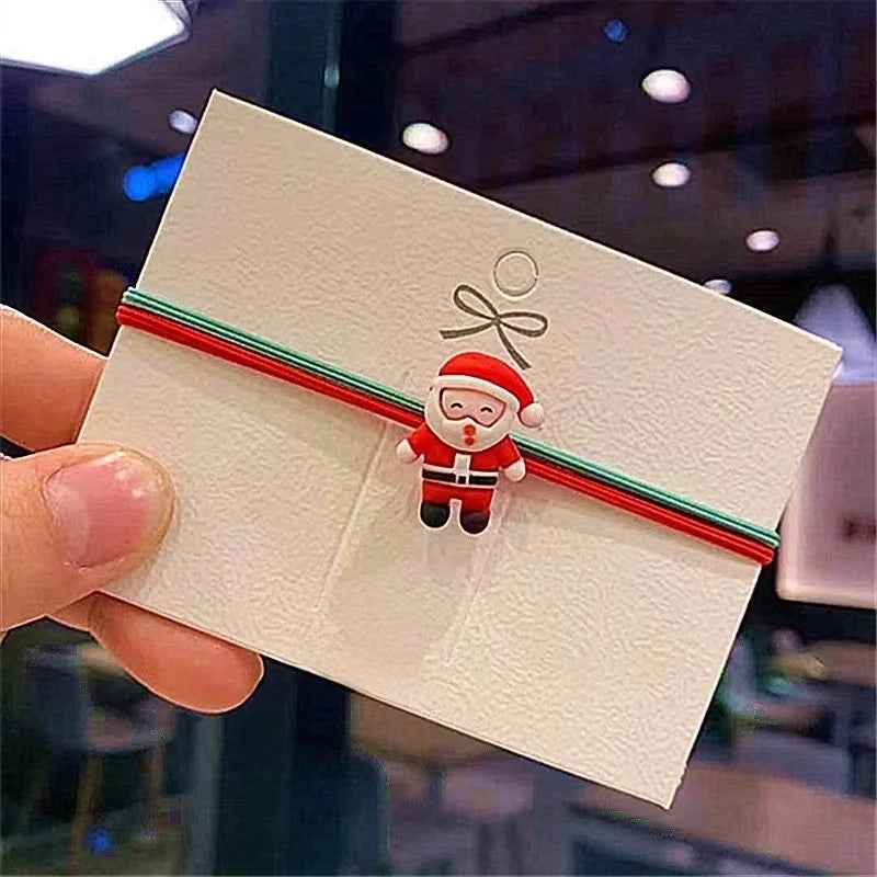 Christmas Cute Women's Christmas Tree Santa Claus Snowman Plastic Hair Tie