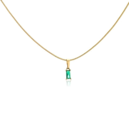 Minimalist Geometric Copper 18K Gold Plated Necklace