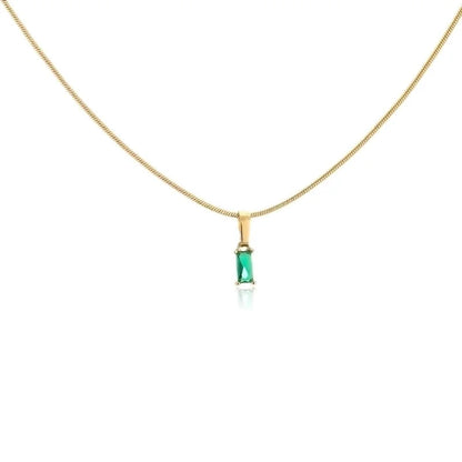 Minimalist Geometric Copper 18K Gold Plated Necklace