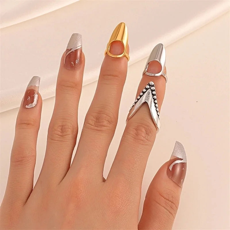 Luxurious Geometric Devil's Eye Heart Shape Copper Rhinestones Zircon Rings In Bulk