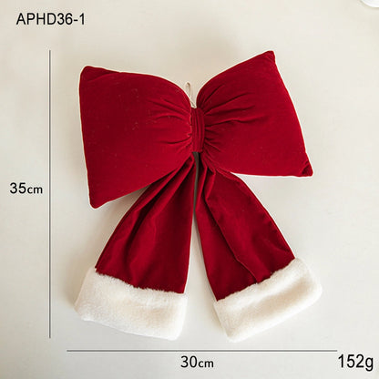 Christmas Minimalist Classic Style Bow Knot Holiday Festival Hanging Ornaments Decorations Hanging Ornaments